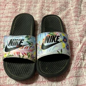 Nike Multicolor Floral Slides